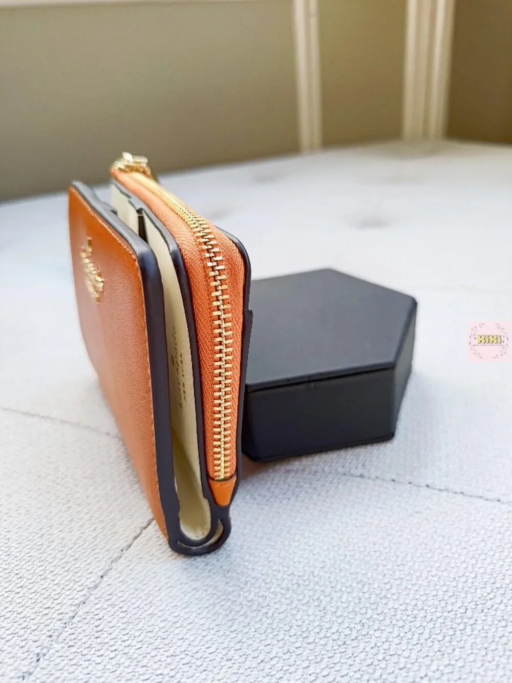 Kate Spade Small L-zip Wallet Orange Jasper KO180